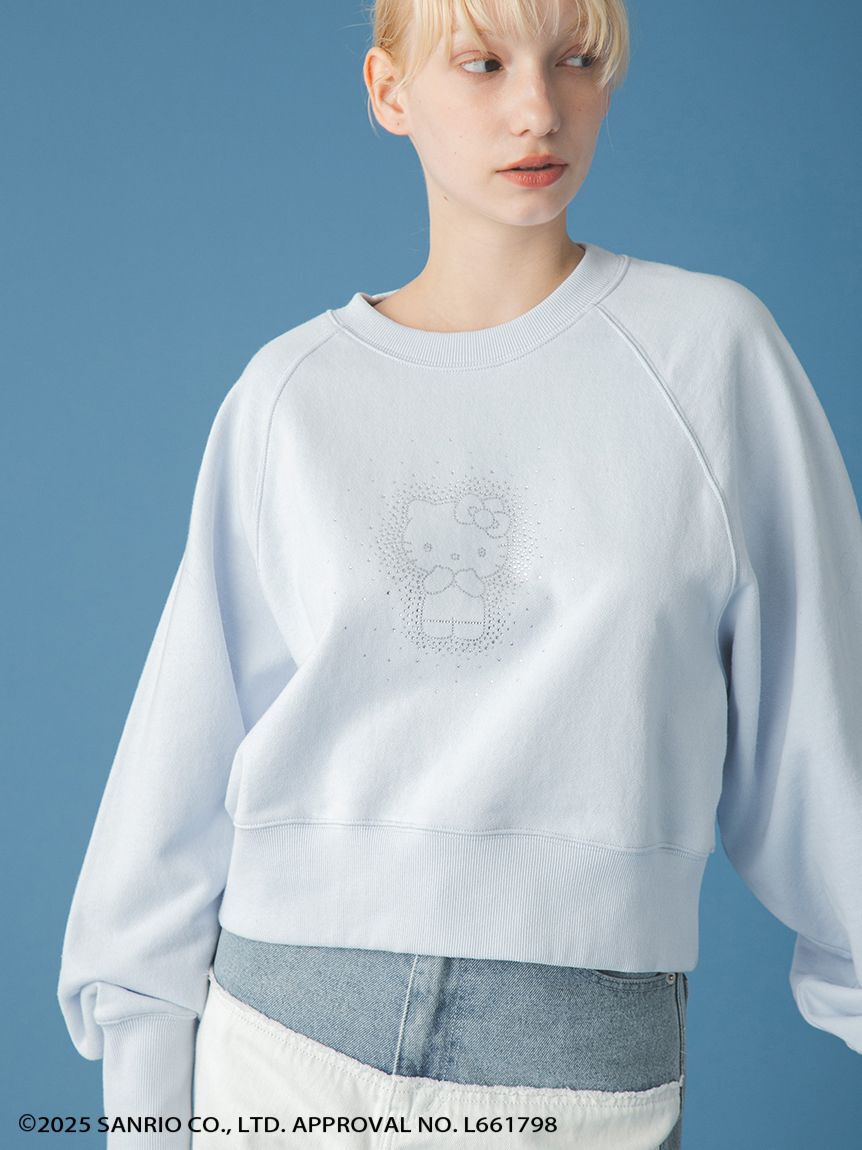 FURFUR「【WEB・一部店舗限定カラー】HELLO KITTYクリスタルスウェット」|スウェット・ジャージ|