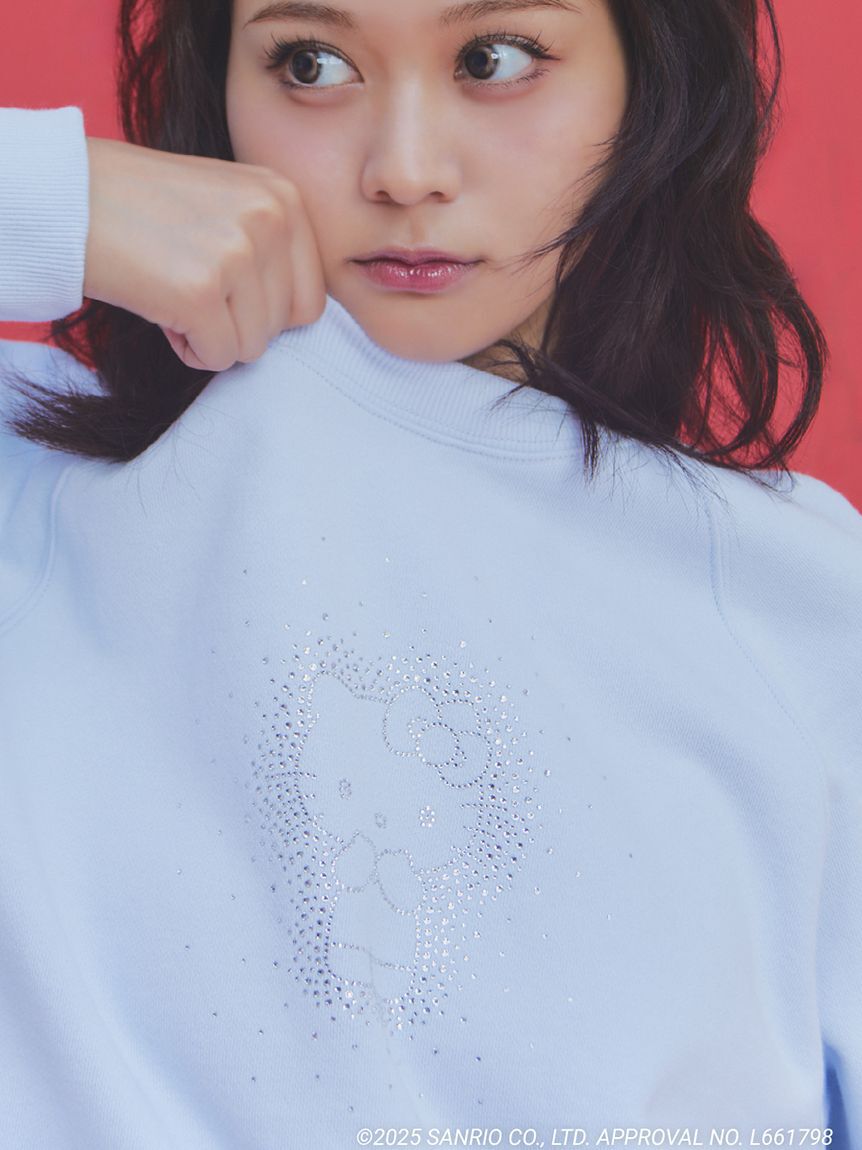 FURFUR「【WEB・一部店舗限定カラー】HELLO KITTYクリスタルスウェット」|スウェット・ジャージ|SAX