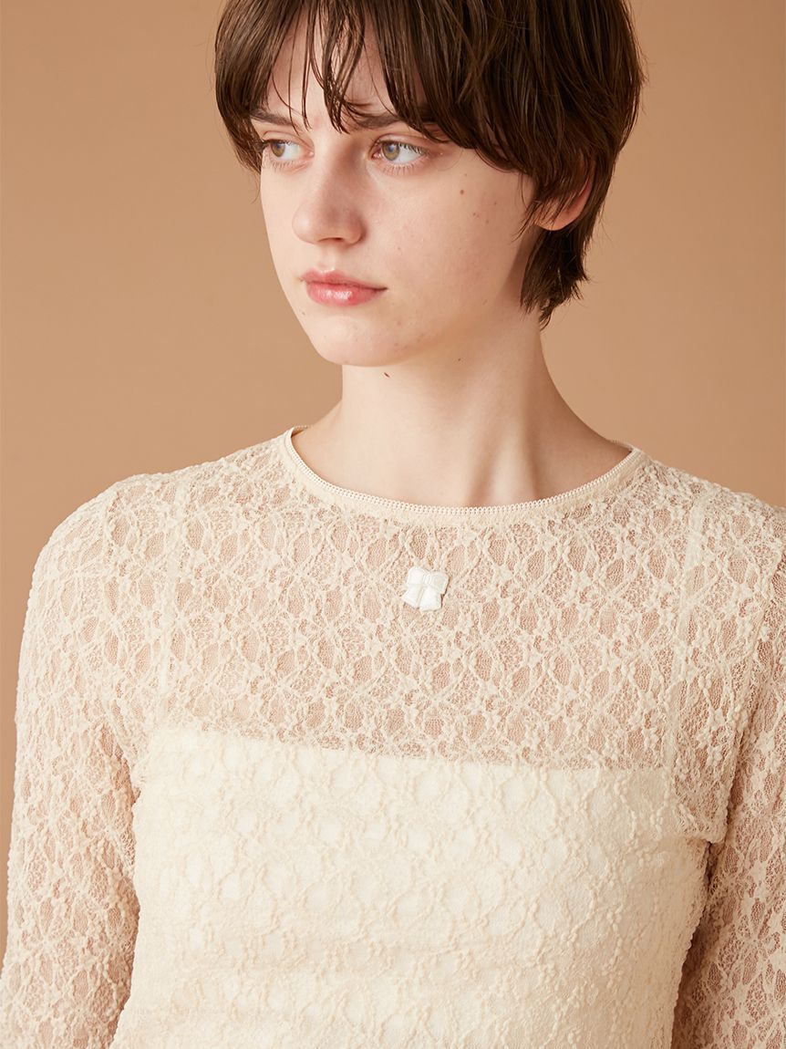 FURFUR「レースカットソープルオーバー」|Tシャツ・カットソー|