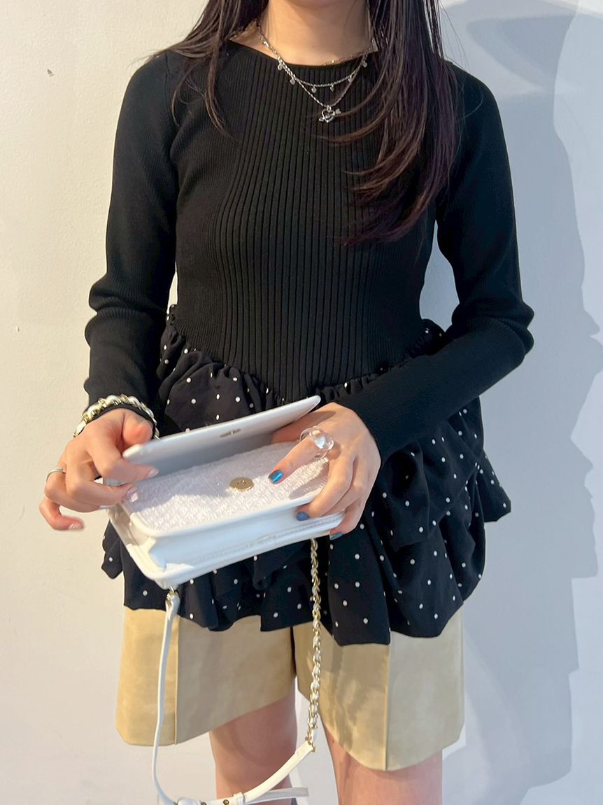 FURFUR「【限定カラー】ツイードロゴフォンホルダー」|ショルダー・メッセンジャー|