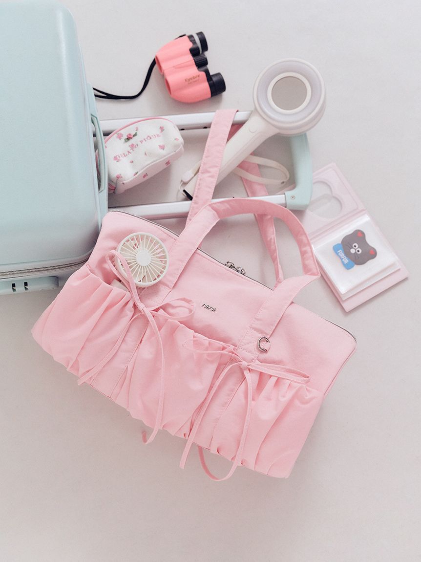 FURFUR「【WEB限定カラー】リボンドラムバッグ」|ショルダー・メッセンジャー|