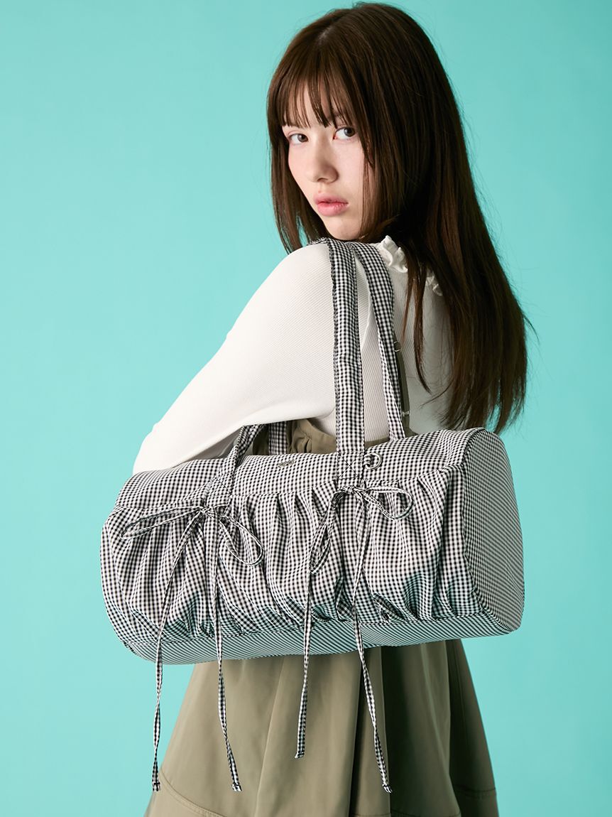 FURFUR「【WEB限定カラー】リボンドラムバッグ」|ショルダー・メッセンジャー|