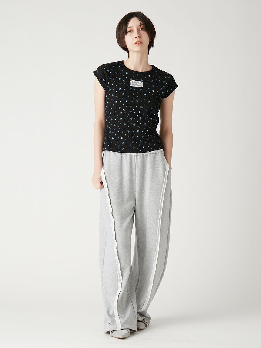 FURFUR「【WEB限定カラー】レースワッペンコンパクトTシャツ」|Tシャツ・カットソー|