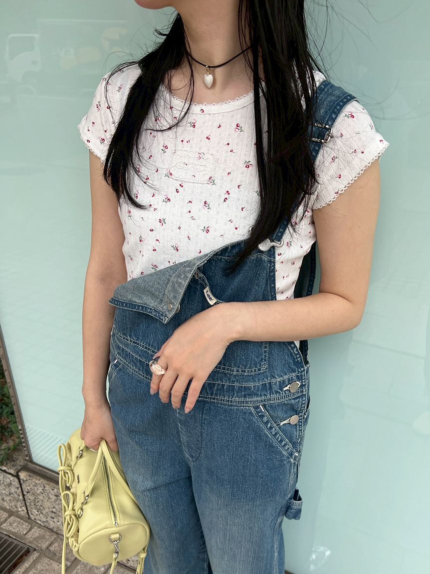 FURFUR「【WEB限定カラー】レースワッペンコンパクトTシャツ」|Tシャツ・カットソー|