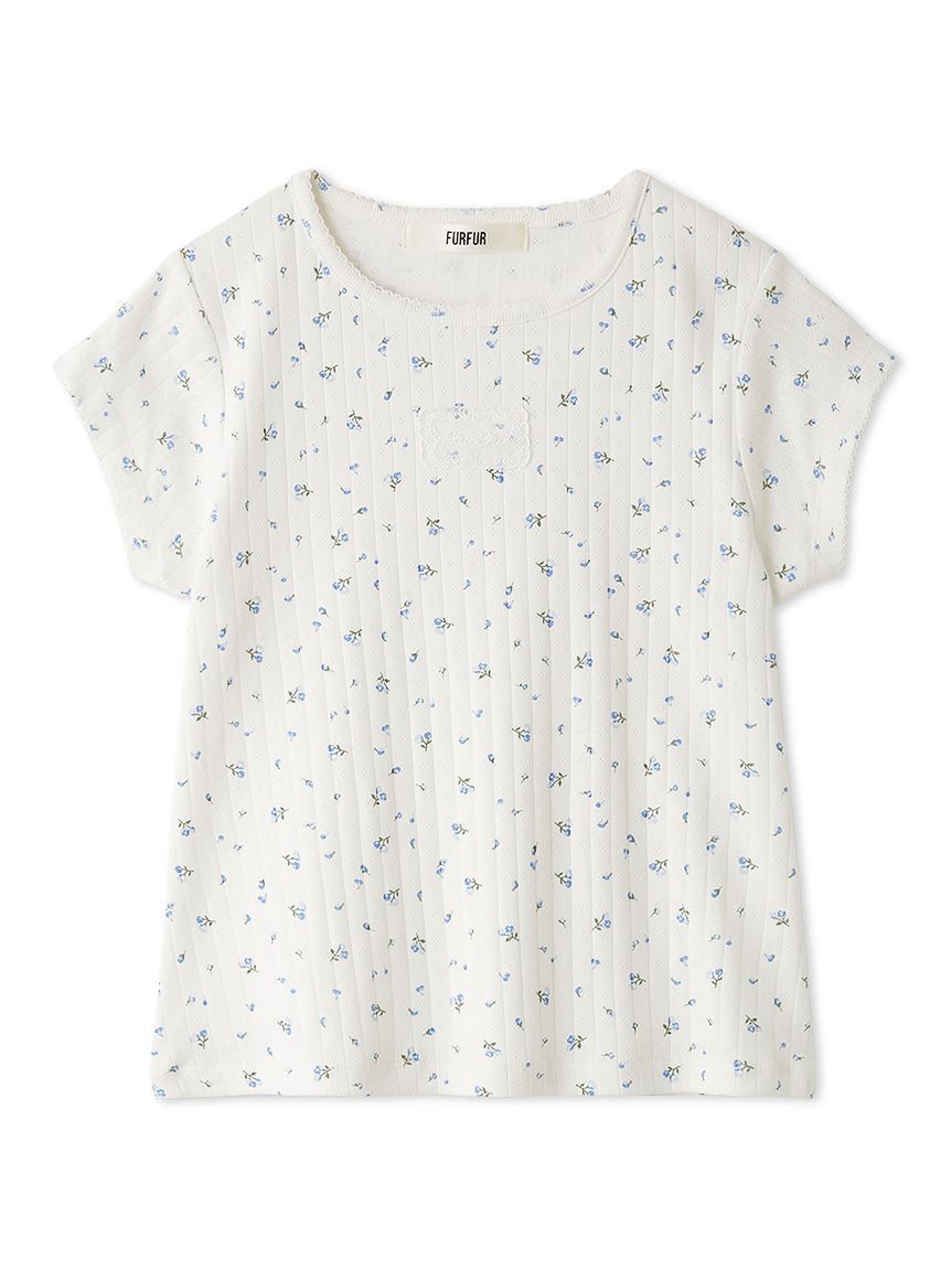 FURFUR「【WEB限定カラー】レースワッペンコンパクトTシャツ」|Tシャツ・カットソー|