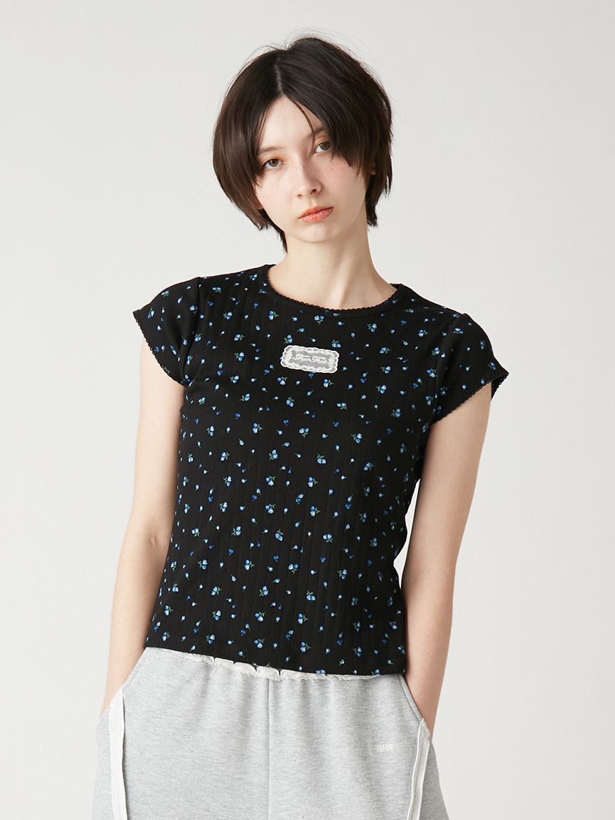 FURFUR「【WEB限定カラー】レースワッペンコンパクトTシャツ」|Tシャツ・カットソー|