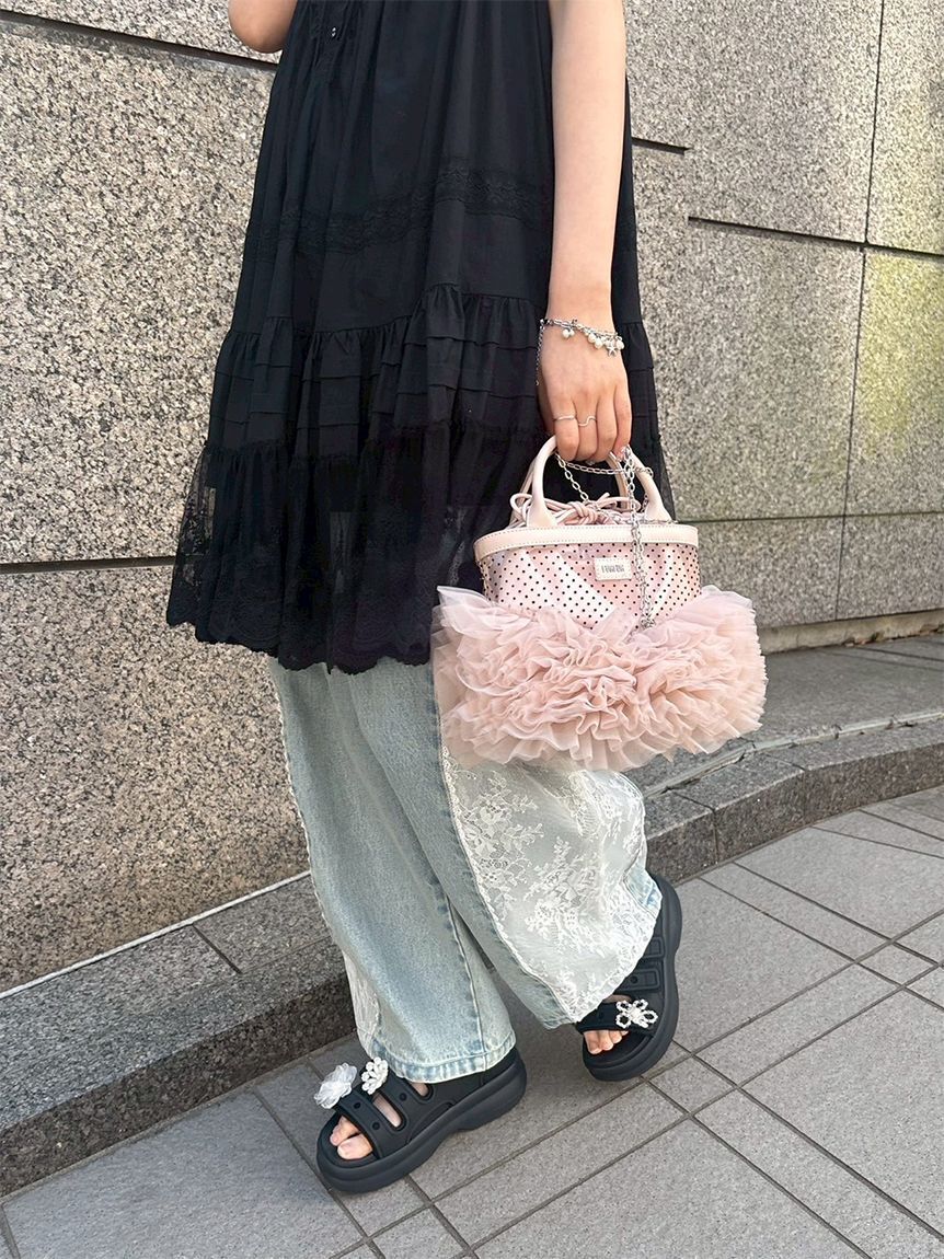 FURFUR「サテン巾着ポーチバッグ」|ポーチ|