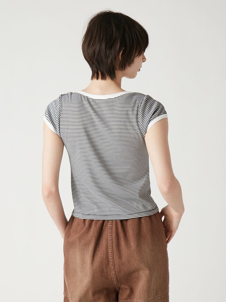 FURFUR「ロゴ刺繍コンパクトTシャツ」|Tシャツ・カットソー|