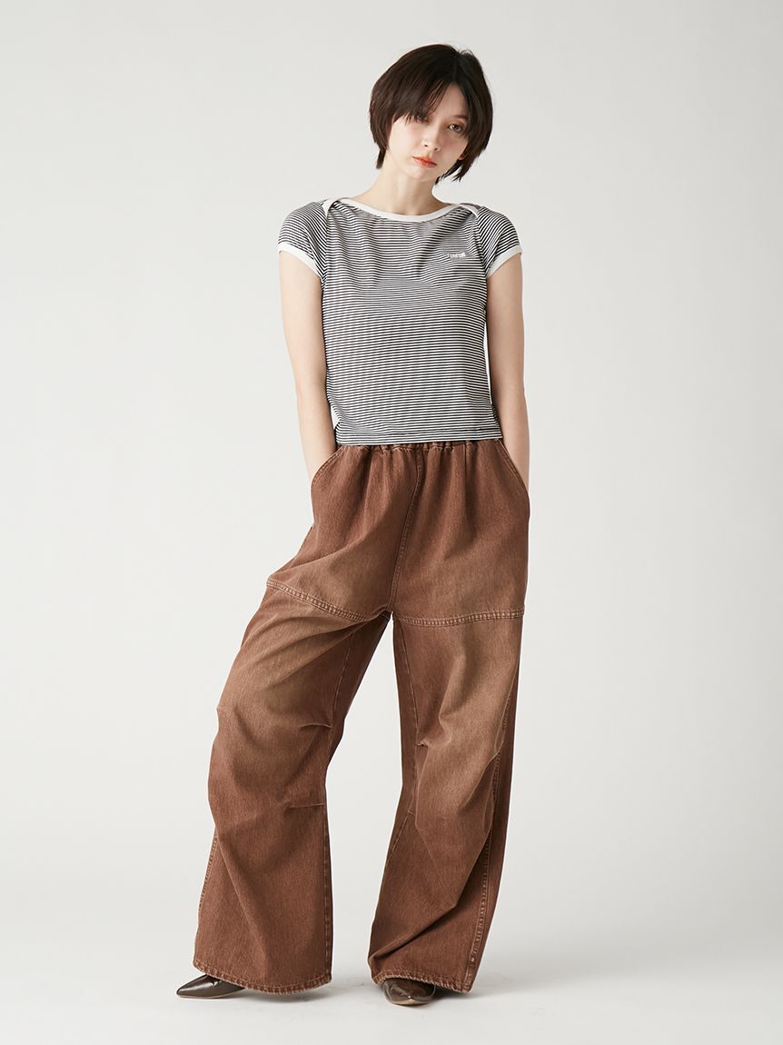 FURFUR「ロゴ刺繍コンパクトTシャツ」|Tシャツ・カットソー|