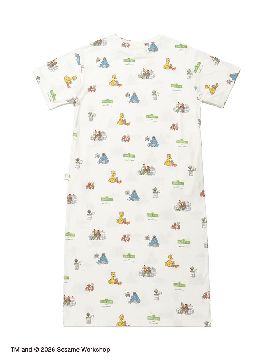 gelato pique「【SESAME STREET】総柄ワンピース」|ルームウェア|