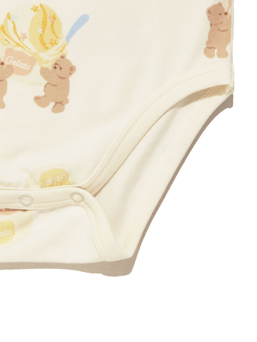 GELATO PIQUE KIDS & BABY「【BABY】【接触冷感】アイスクリームベア柄ボディスーツ」|ロンパース|