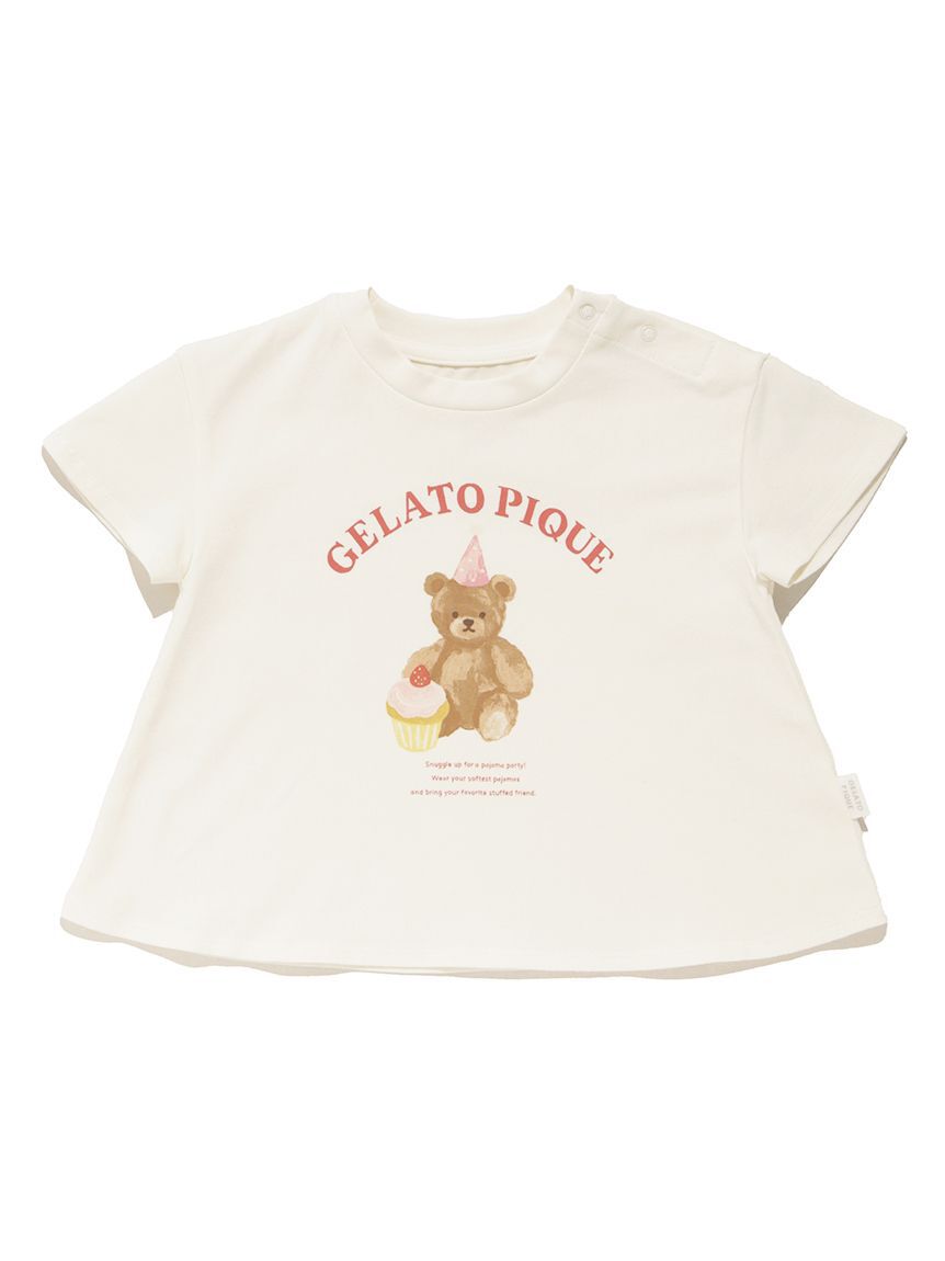 GELATO PIQUE KIDS & BABY「【BABY】パジャマパーティーワンポイントフレアTシャツ」|その他ベビーウェア|