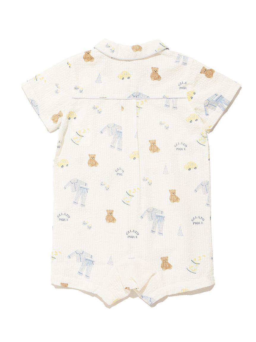 GELATO PIQUE KIDS & BABY「【BABY】パジャマパーティー柄ロンパース」|ロンパース|