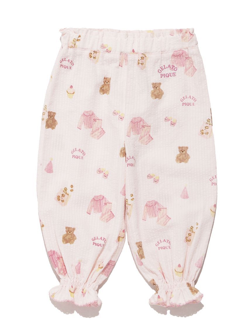 GELATO PIQUE KIDS & BABY「【BABY】パジャマパーティー柄シャーリングロングパンツ」|その他ベビーウェア|