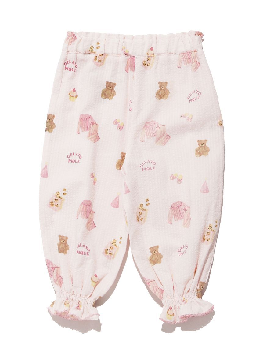 GELATO PIQUE KIDS & BABY「【BABY】パジャマパーティー柄シャーリングロングパンツ」|その他ベビーウェア|