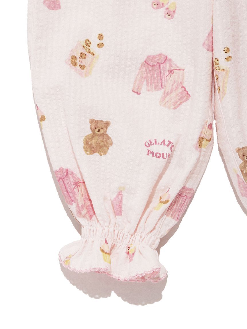 GELATO PIQUE KIDS & BABY「【BABY】パジャマパーティー柄シャーリングロングパンツ」|その他ベビーウェア|