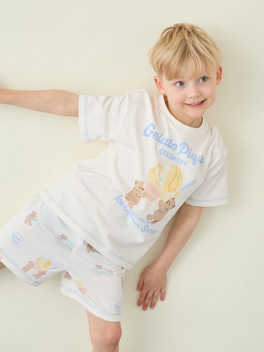 GELATO PIQUE KIDS & BABY「【KIDS】【接触冷感】アイスクリームベアワンポイントTシャツ」|ルームウェア|CRM