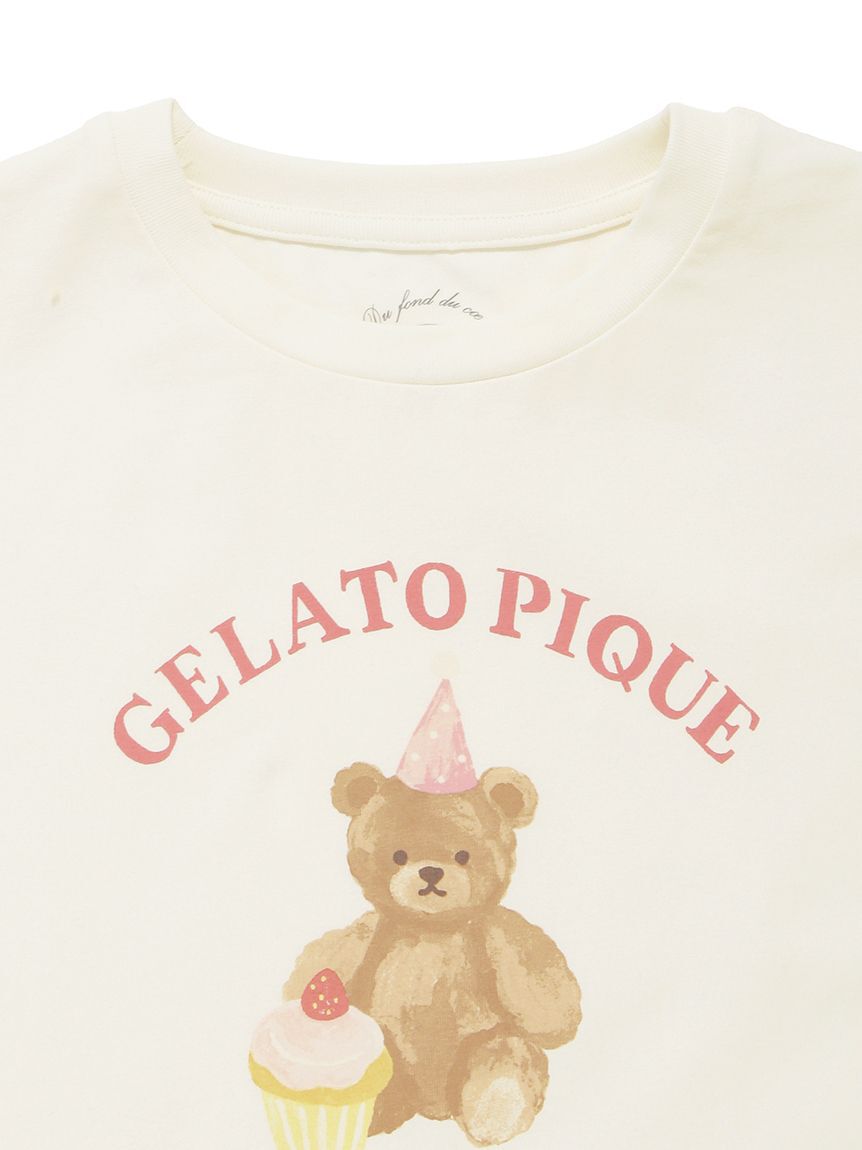 GELATO PIQUE KIDS & BABY「【KIDS】パジャマパーティーワンポイントフレアTシャツ」|ルームウェア|