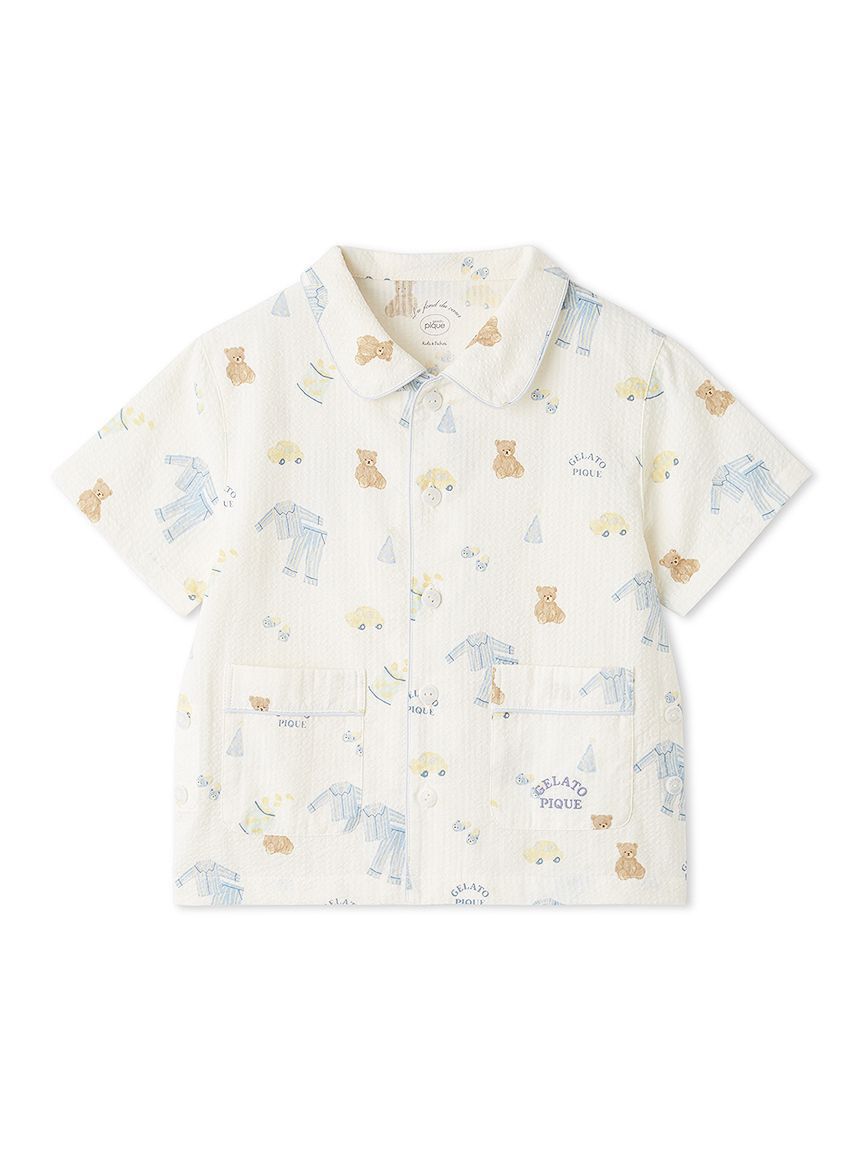 GELATO PIQUE KIDS & BABY「【KIDS】パジャマパーティー柄シャツ」|シャツ・ブラウス|