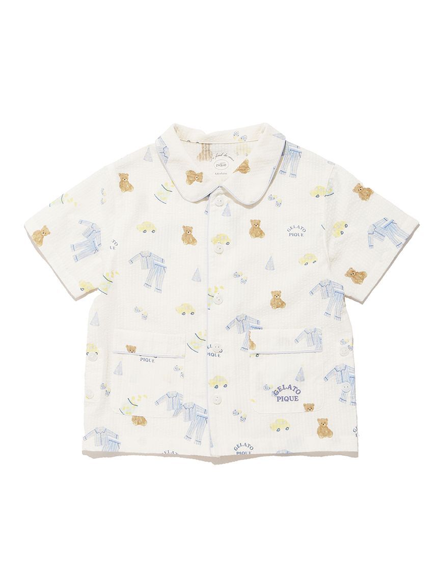 GELATO PIQUE KIDS & BABY「【KIDS】パジャマパーティー柄シャツ」|シャツ・ブラウス|