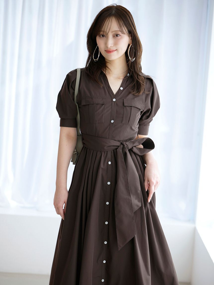 SNIDEL「サファリシャツワンピース」|ワンピース|