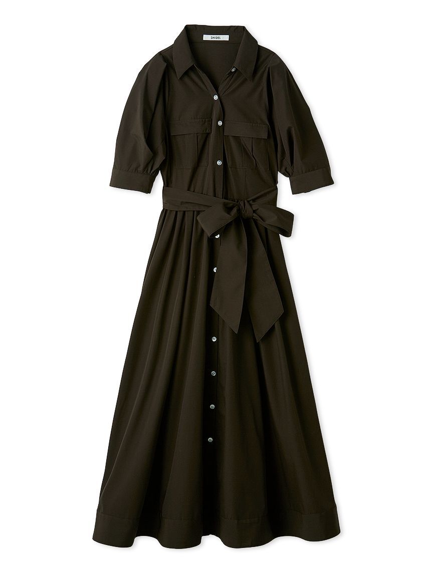 SNIDEL「サファリシャツワンピース」|ワンピース|