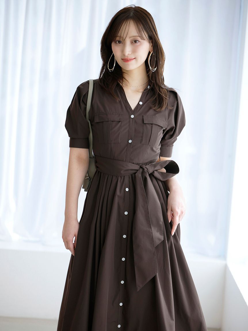 SNIDEL「サファリシャツワンピース」|ワンピース|BRW