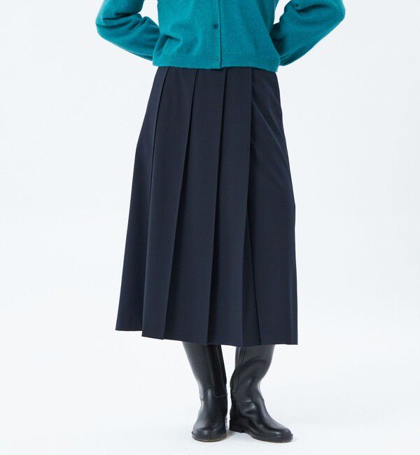 MACKINTOSH PHILOSOPHY「ウールトロタックプリーツスカート」|スカート|ネイビー