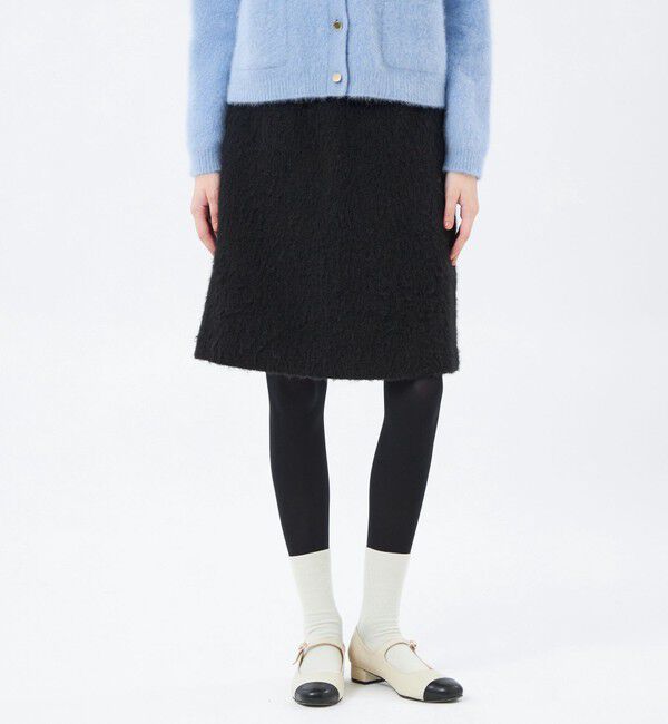 MACKINTOSH PHILOSOPHY「ウールシャギーショートスカート」|スカート|ブラック