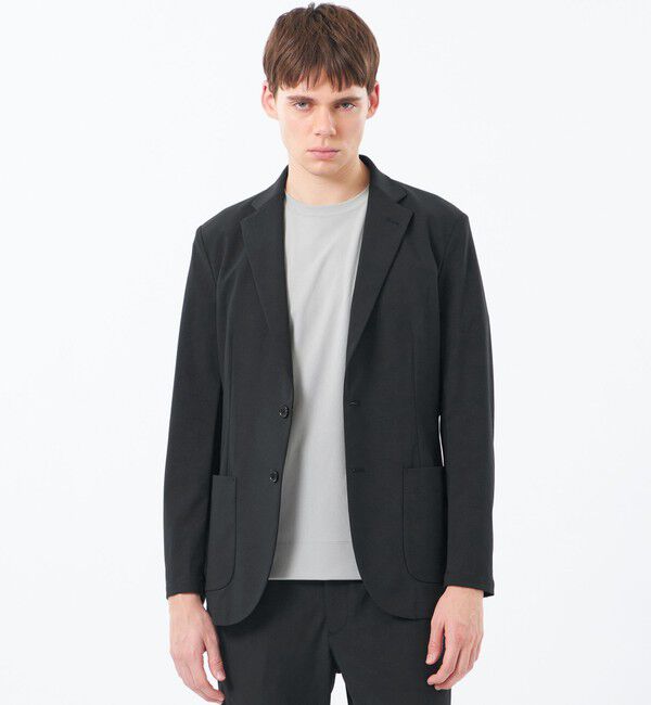 MACKINTOSH PHILOSOPHY「ブリテック イージージャケット ドライフラットストレッチクロス」|テーラードジャケット|ブラック