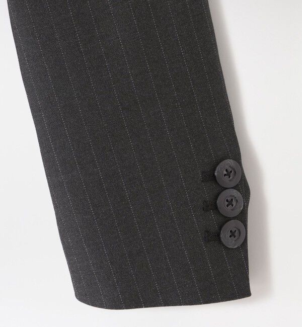  「ストライプワイドジャケット」|テーラードジャケット|