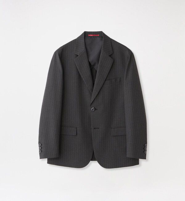  「ストライプワイドジャケット」|テーラードジャケット|