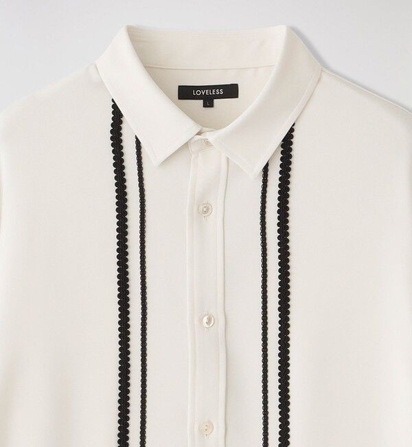  「ブライトコードトリミングシャツ」|シャツ・ブラウス|