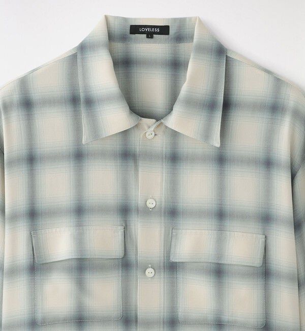  「レーヨンオンブレCPOシャツ」|シャツ・ブラウス|