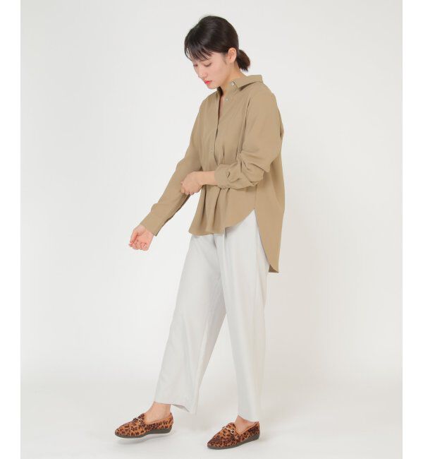 IKKA LOUNGE「ウエストタックブラウス」|シャツ・ブラウス|