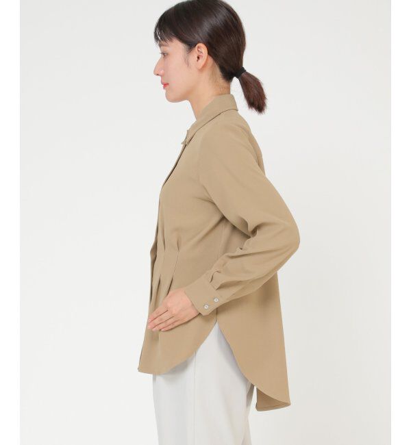 IKKA LOUNGE「ウエストタックブラウス」|シャツ・ブラウス|