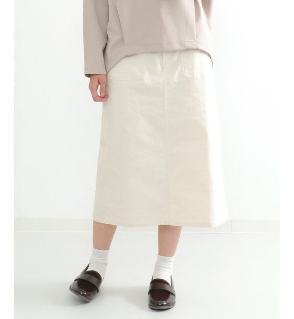 ikka「コーデュロイスカート」|スカート|オフホワイト