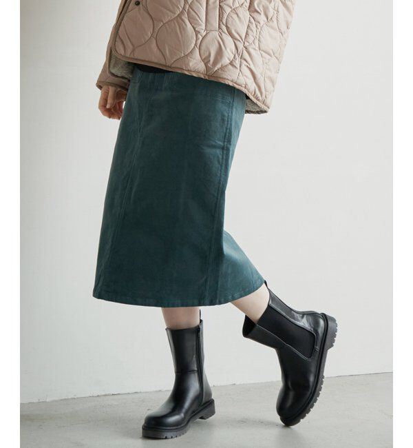 ikka「コーデュロイスカート」|スカート|グリーン