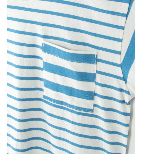 ikka kids「USAコットン イピッチボーダーポケT（120~160cm）」|Tシャツ・カットソー|