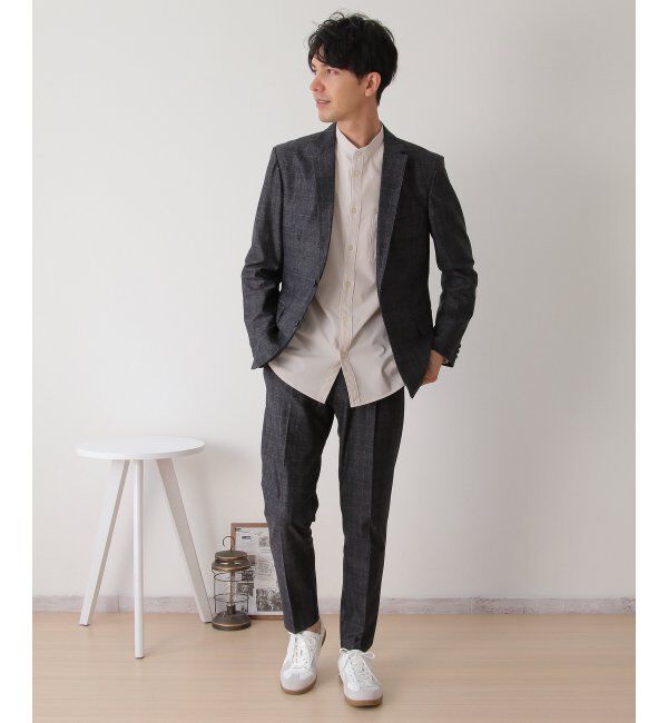 IKKA LOUNGE「【セットアップ対応】メッシュプリントテーラードジャケット」|テーラードジャケット|