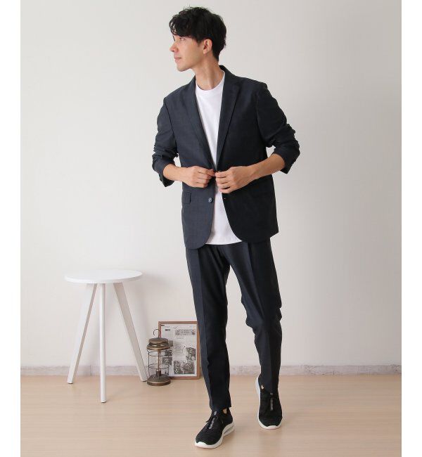 IKKA LOUNGE「【セットアップ対応】メッシュプリントテーラードジャケット」|テーラードジャケット|