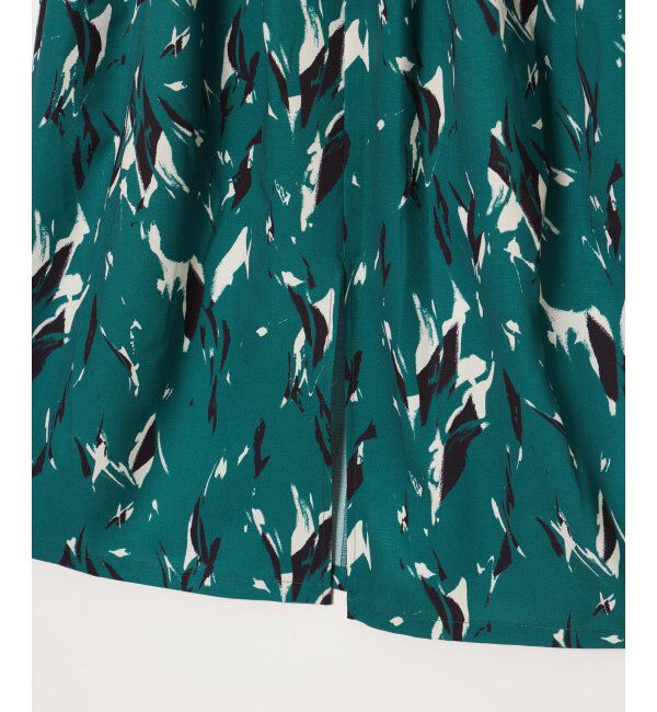 ikka「ベルト付きプリントスカート」|スカート|