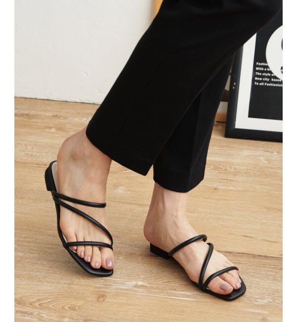 ikka「ラクカルストラップサンダル」|その他|