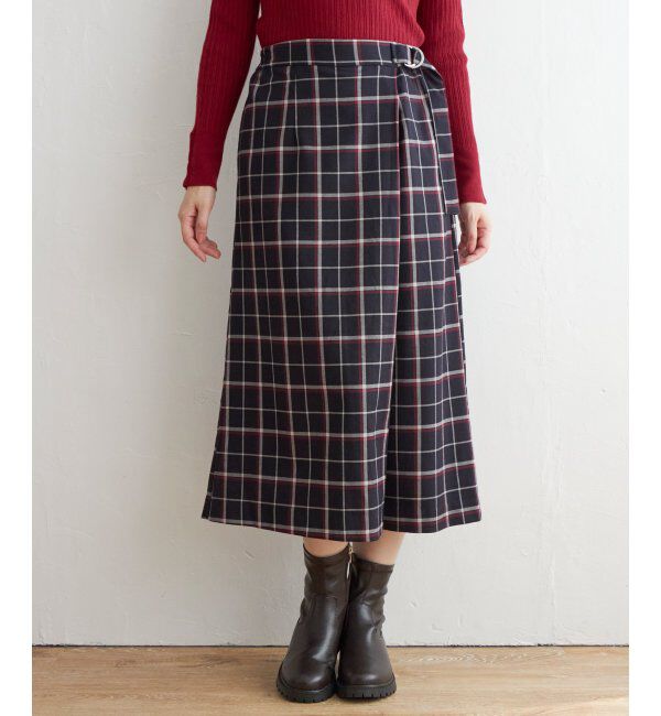 IKKA LOUNGE「スカートフウチェックパンツ」|その他|
