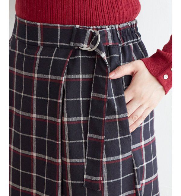 IKKA LOUNGE「スカートフウチェックパンツ」|その他|