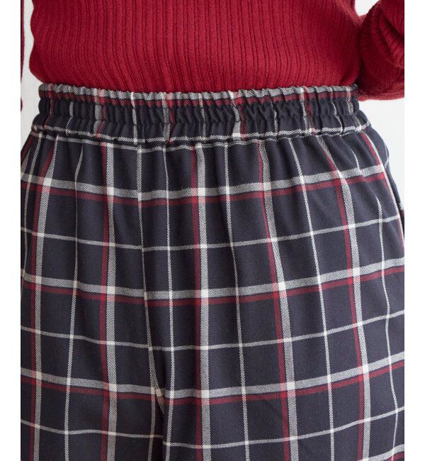 IKKA LOUNGE「スカートフウチェックパンツ」|その他|