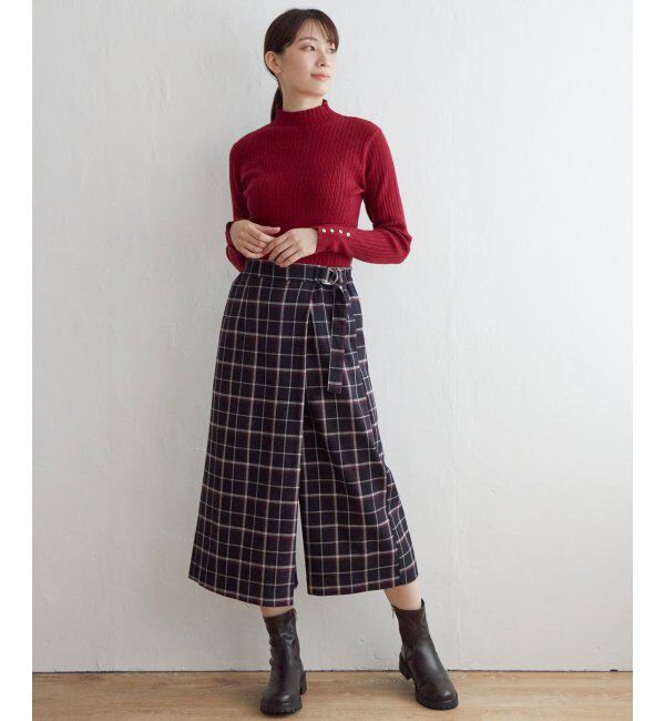 IKKA LOUNGE「スカートフウチェックパンツ」|その他|