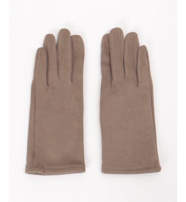 ikka「3WAYエコファー&フェイクスエードグローブ」|手袋|