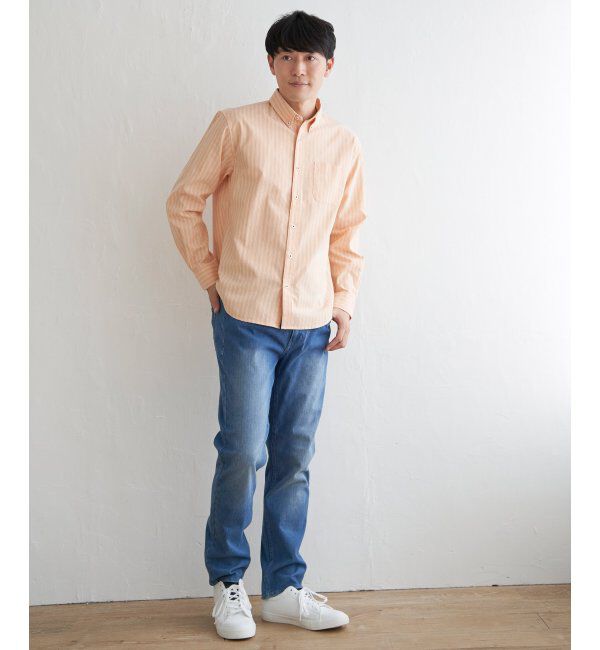 ikka「【吸水速乾】イージーケアオックスボタンダウンシャツ」|シャツ・ブラウス|