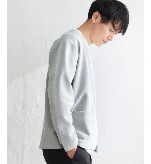 ikka「ダブルフェイスDRYカノコカーディガン」|カーディガン|